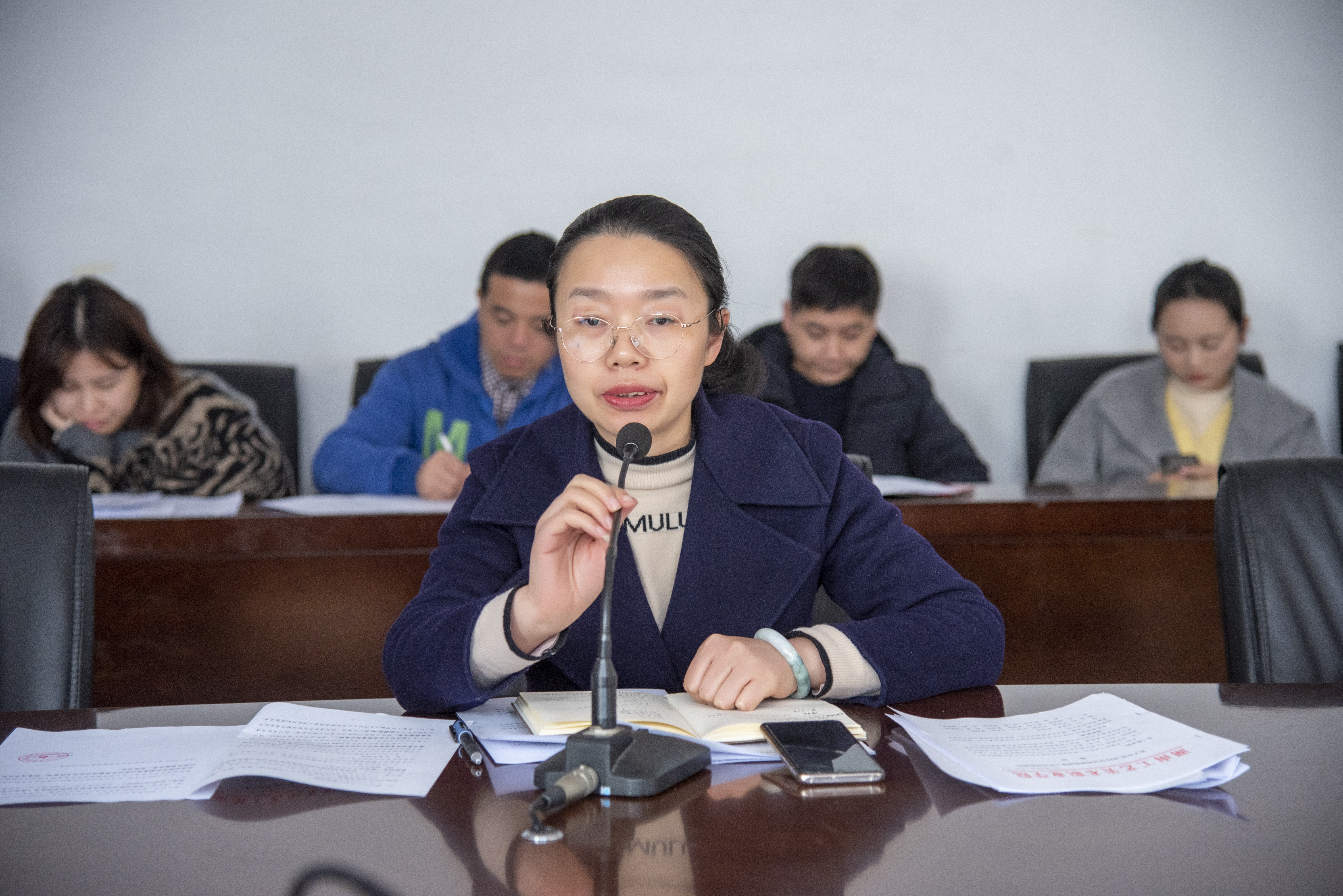 图2：副校长夏能权教授主持会议